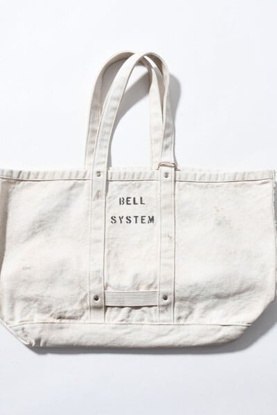 BELL SYSTEM/ベルシステム Canvas tool bag M used wash