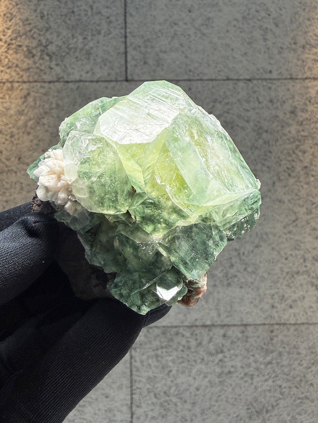 グリーンアポフィライト×スティルバイト【ML-0137】インド