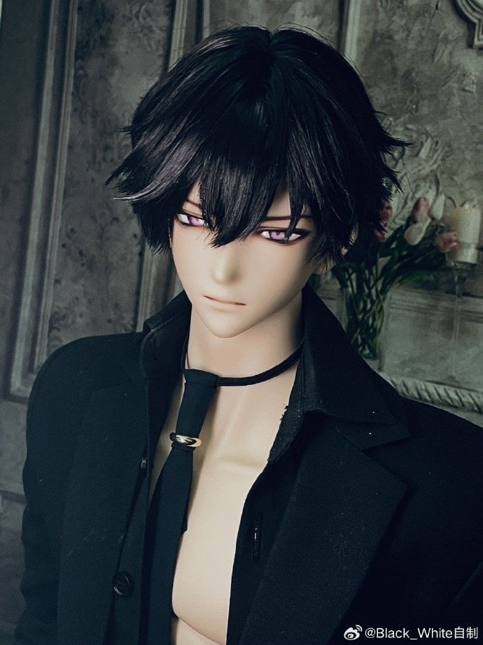 ヘッドのみ!【Black_White】二次元单头 75叔叔头 时26Ver 男娃 ヘッドのみ!【Black_White】二次元单头 75叔叔头 时26Ver 男娃