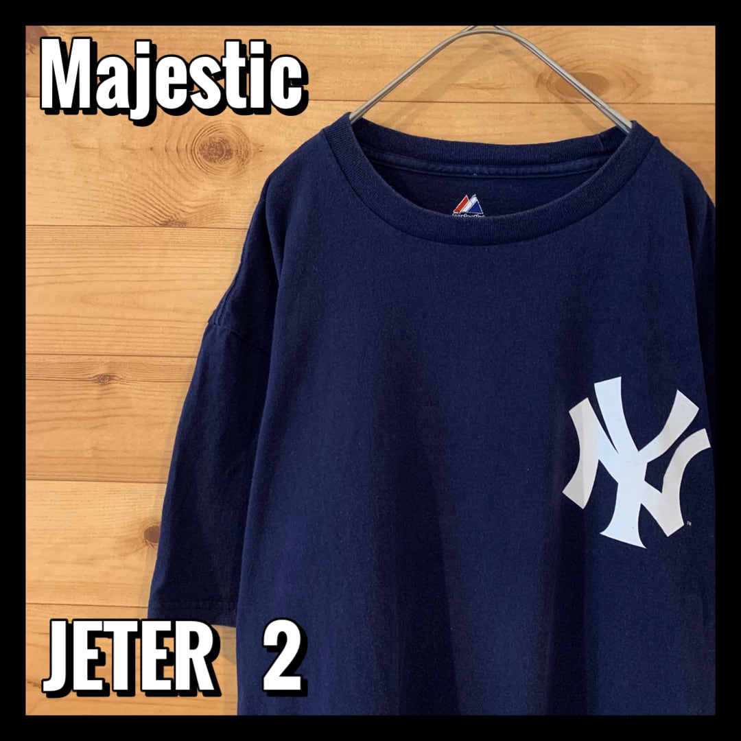 【Majestic】MLB ヤンキース Tシャツ デレクジーターアメリカ古着 | 古着屋手ぶらがbest powered by BASE