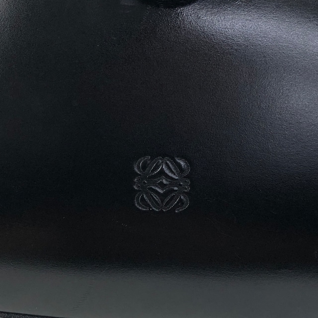 LOEWE ロエベ ハンドバッグ ブラック アナグラム レザー トップハンドル vintage ヴィンテージ オールド ihd733