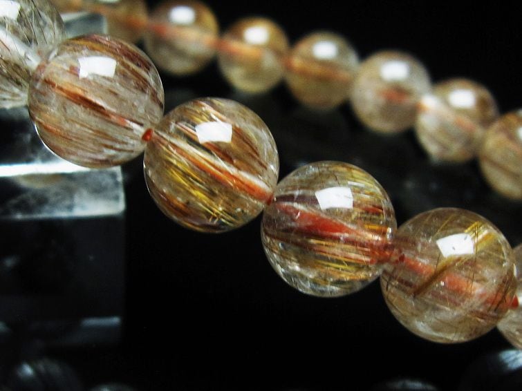 キャッツアイ ルチルクォーツ ブレスレット 11mm 一点物 おまかせ便