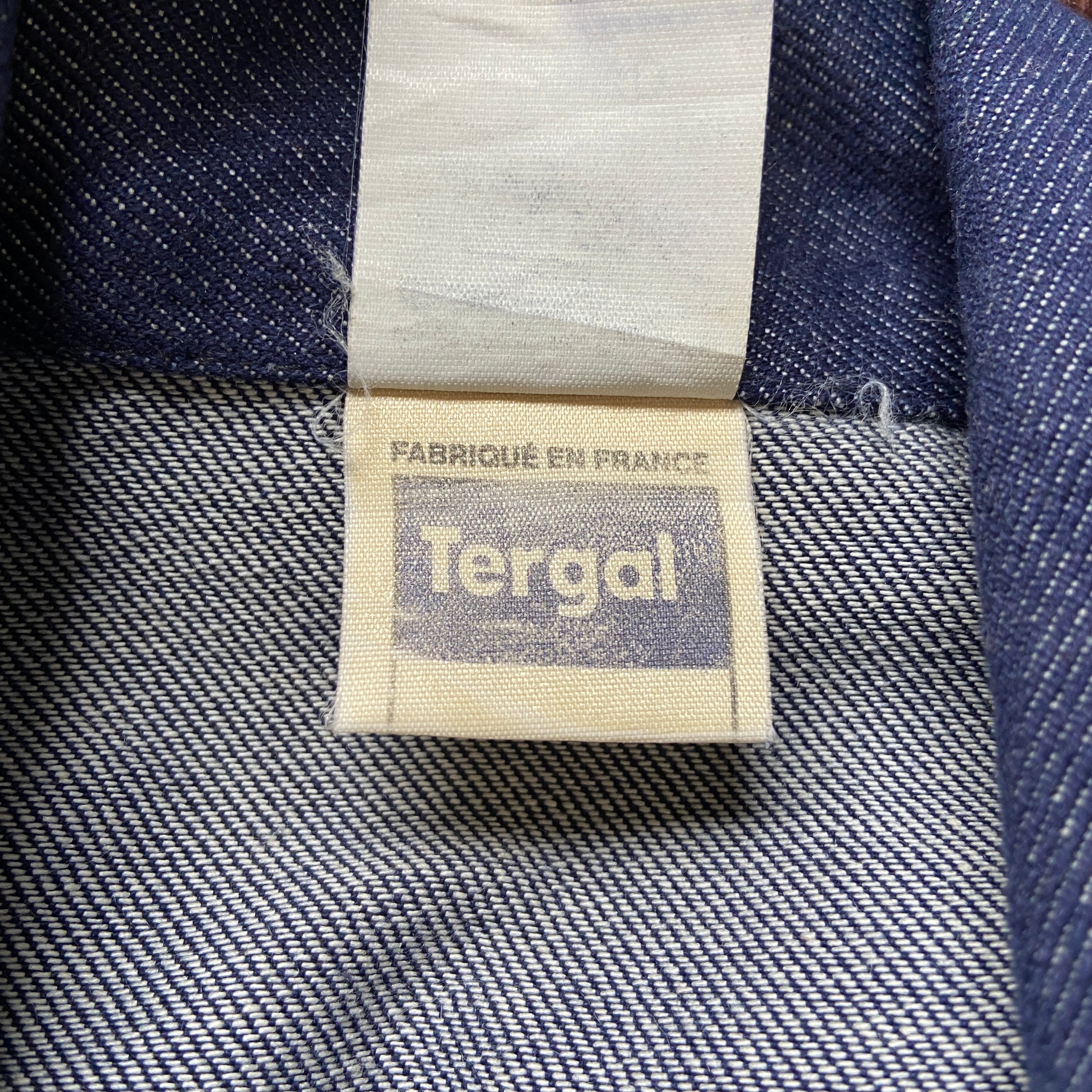 フランス製 TERGAL デニム ユーロワークジャケット フルジップ メンズL