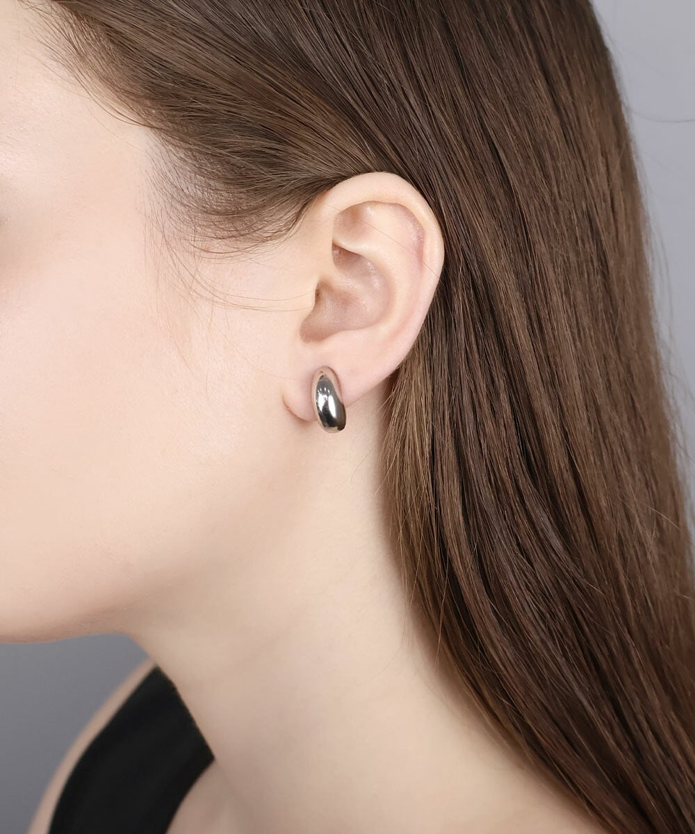 【SELECT】メタルぷっくりクリップイヤリング