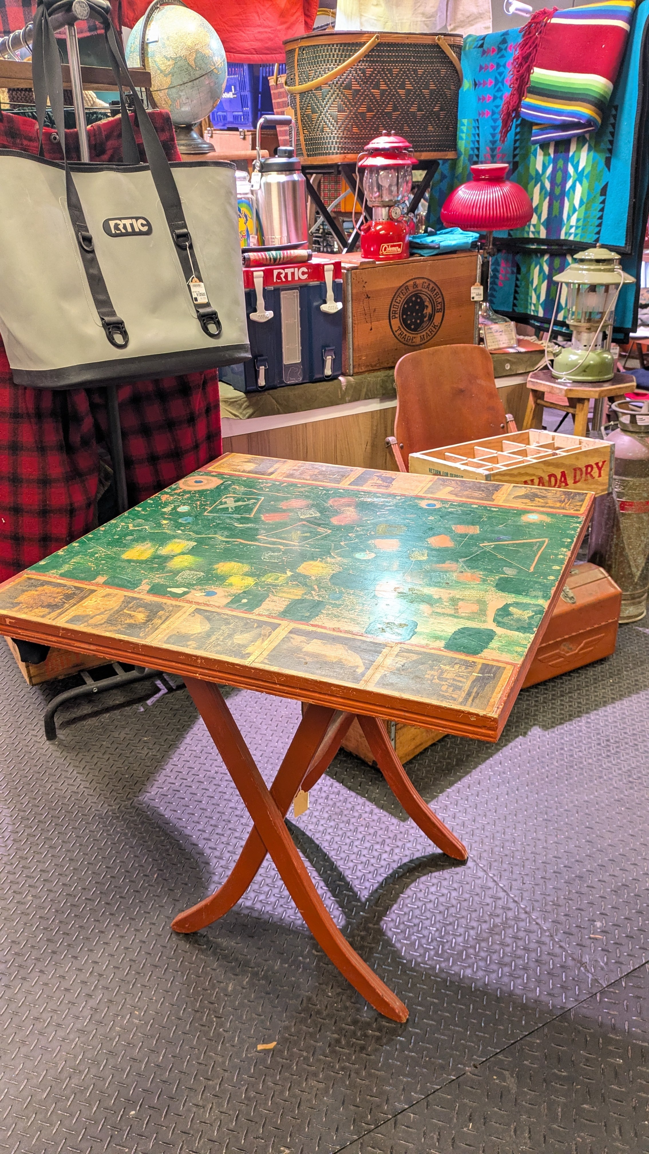 50's~ Vintage Wood Folding Chair Antique ビンテージ 木製 ウッド