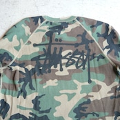 STUSSY サーマル LS stock logo カモ