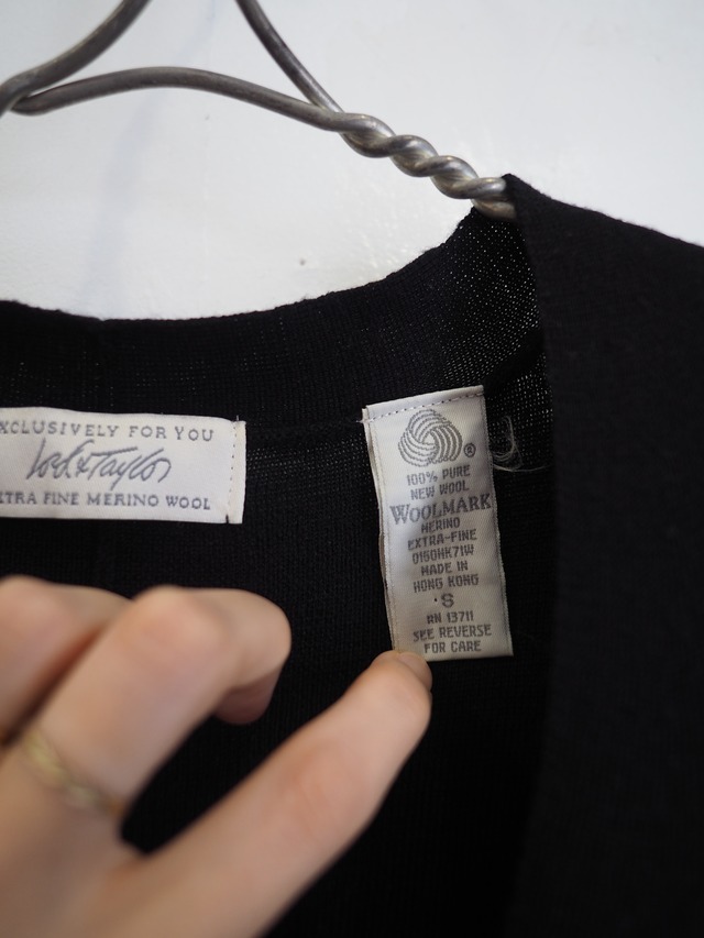 1990’s 100% MERINO WOOL Long Cardigan／S