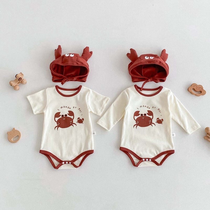 BABY】可愛いカニロンパース | Betty
