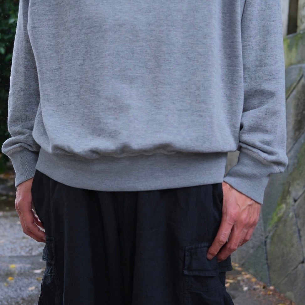 COMOLI(コモリ) /グレー裏毛クルーネック-GRAY-(D01-05045) | Signs