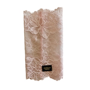 pink beige lace