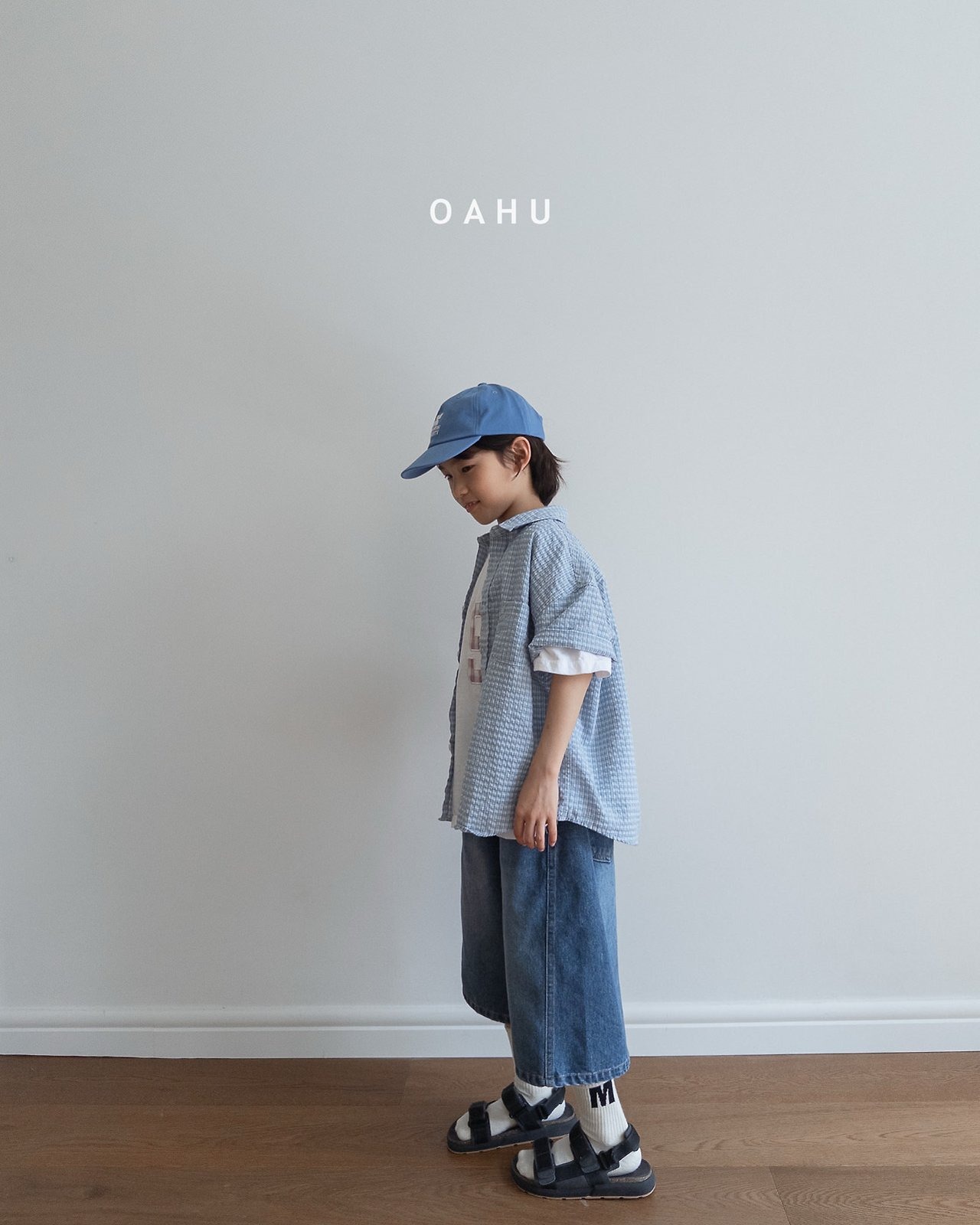 [OAHU] Code Bermuda Denim (JS/JM/JL/JXL) / [오아후] 코드버뮤다데님 (JS/JM/JL/JXL)