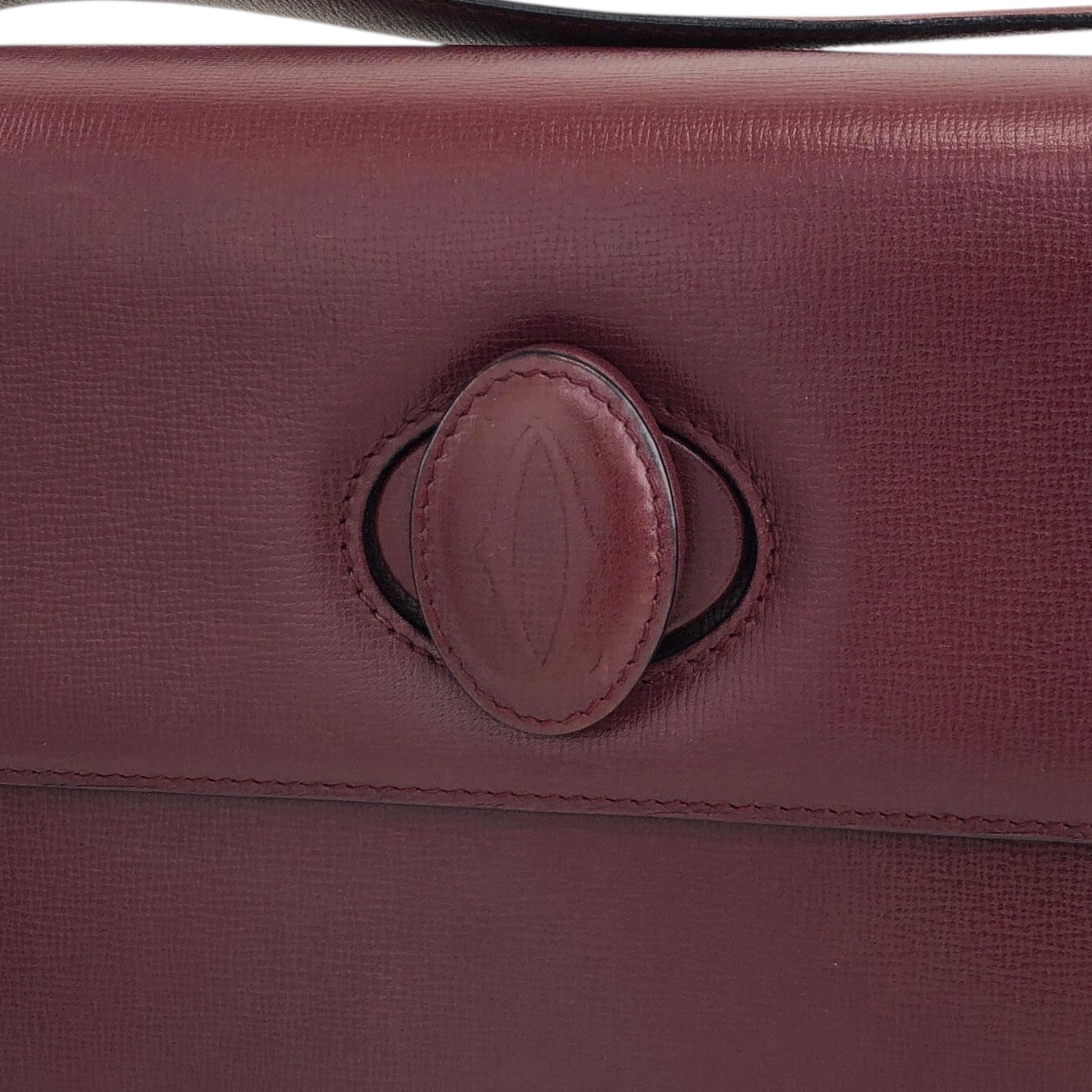 Cartier カルティエ マストライン ショルダーバッグ ボルドー ターン