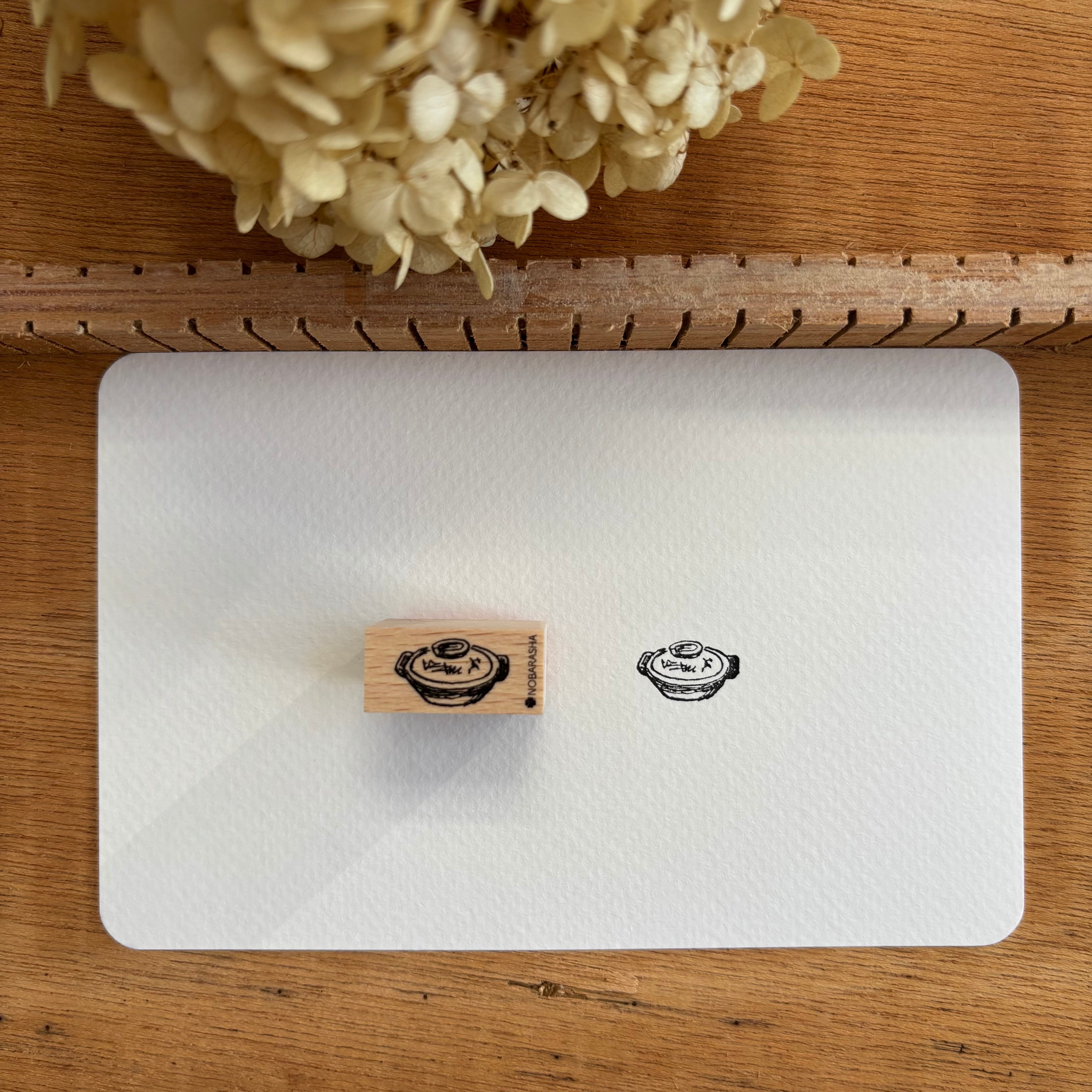 野ばら社の図案ミニはんこ・お鍋|STP-1001