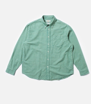 Nudie jeans ヌーディージーンズ Fillip Checked BD Shirt Green ボタンダウンチェックシャツ