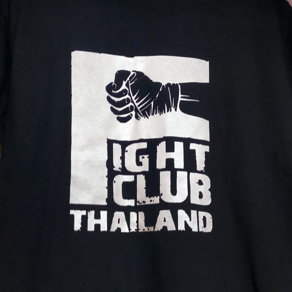 FIGHT CLUB THAILAND タイ地下格闘技 半袖黒色 Tシャツ 選べる6サイズ