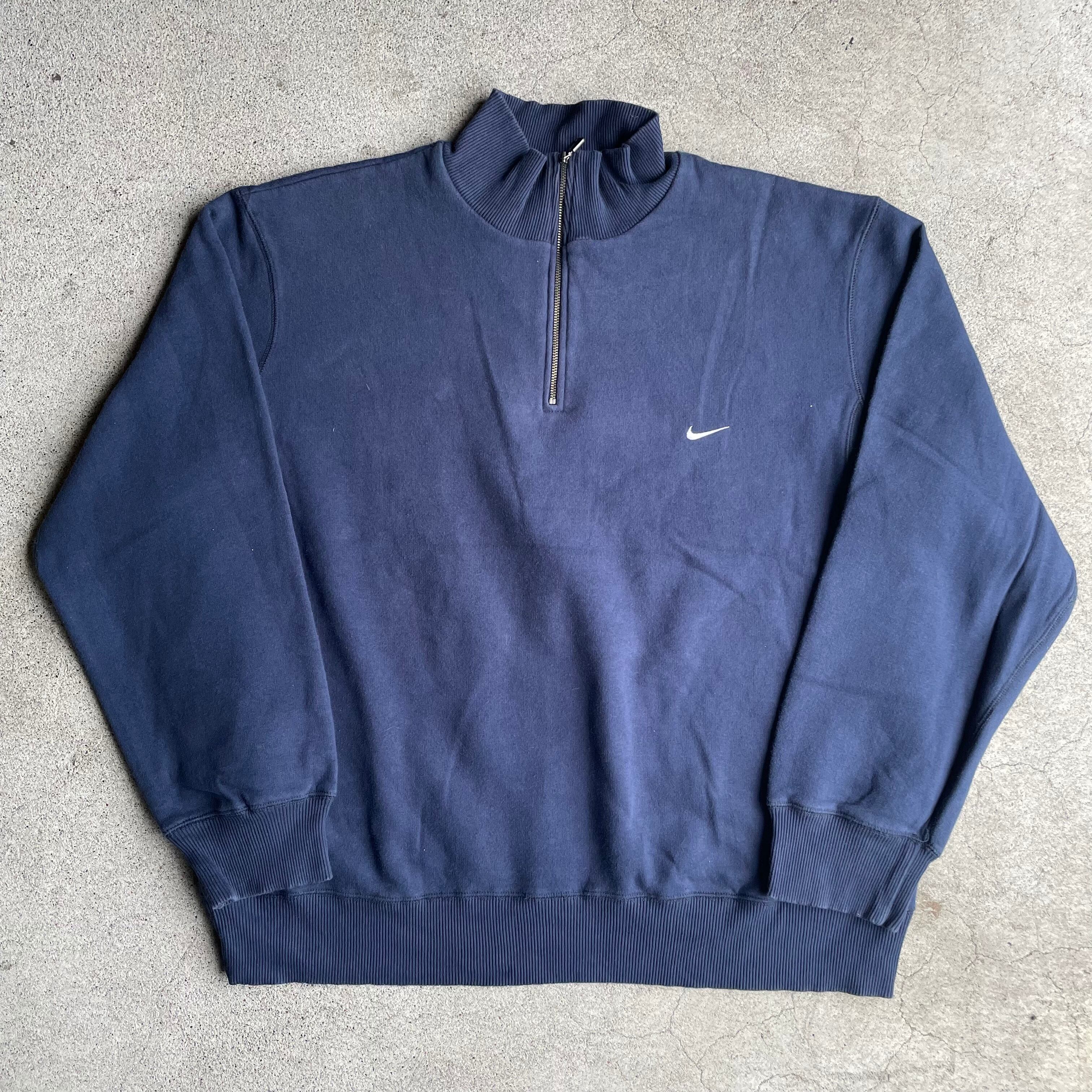 "NIKE half zip sweat"