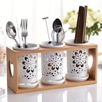 キッチン用品ホルダー セラミック製 スプーン フォーク カラトリー収納 リビング カフェ装飾 おしゃれ 北欧