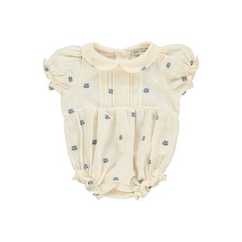 Bebe Organic (ベベオーガニック) / Lisa Romper / Tulip Jacquard / 9M・12M