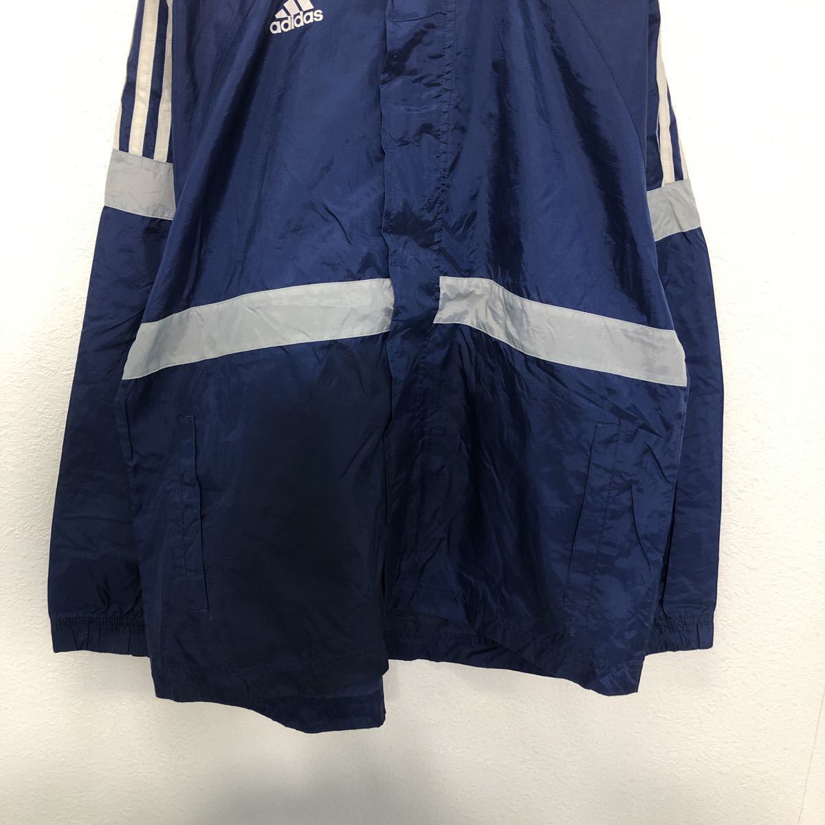 adidas ナイロンジャケット M ネイビー アディダス スポーツ サッカー