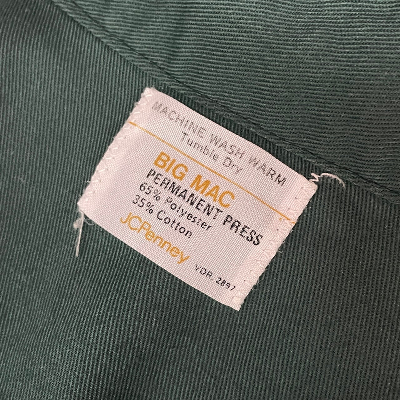 70年代 BIG MAC JCPenney ビッグマック 半袖 ワークシャツ メンズL相当