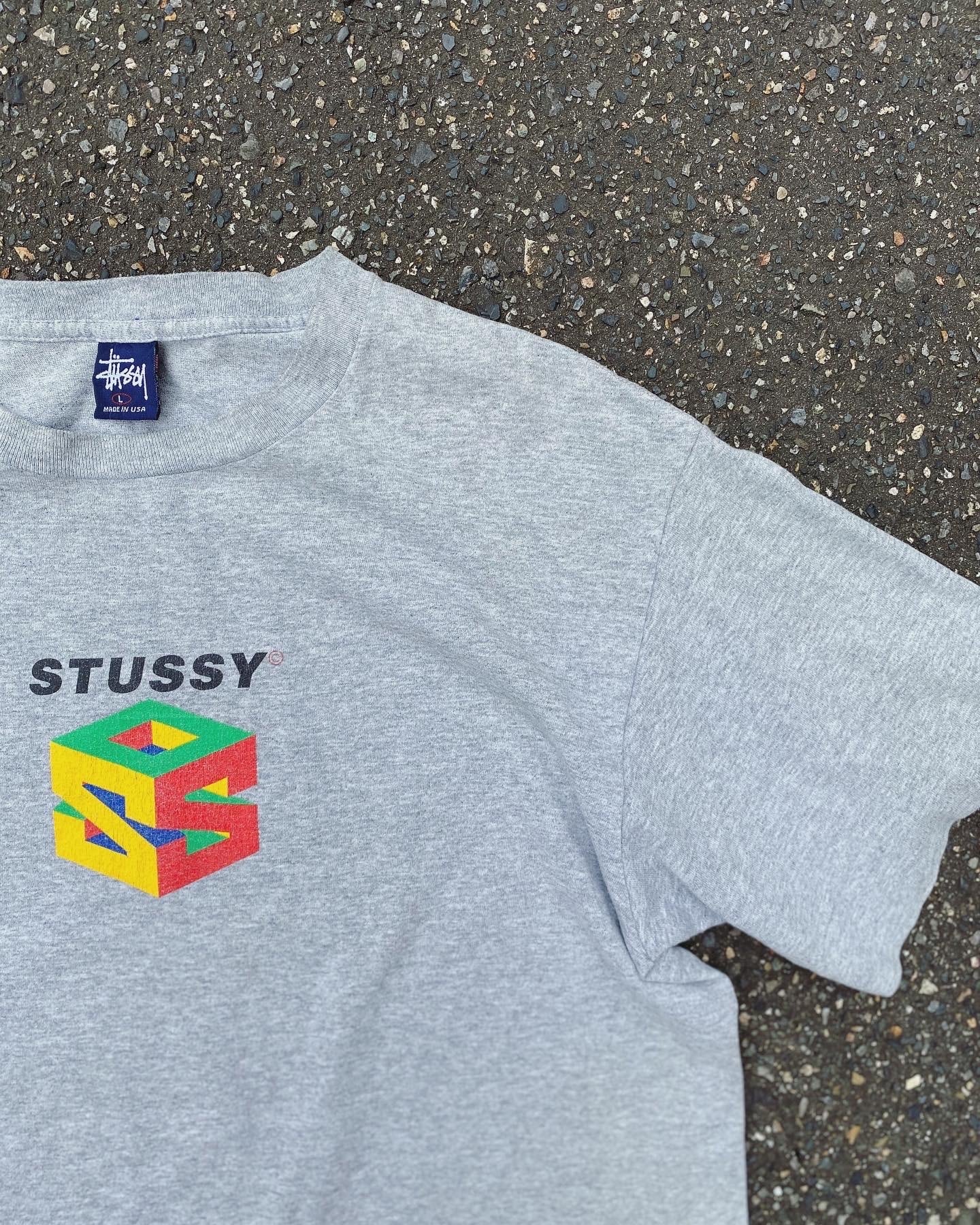 90s STUSSY made in USA. Nintendo 64 logo hommage tee(T10401) | time