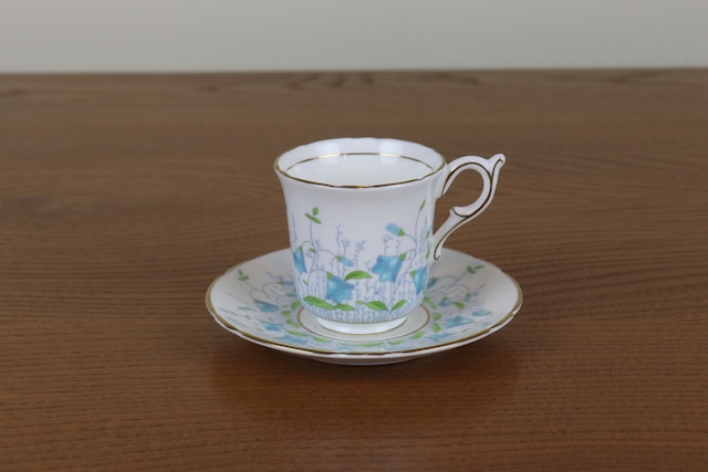 コールポート　ヘアベル　デミタスカップ　デュオ　Harebell　イギリス　Coalport　ヴィンテージ　食器　て22