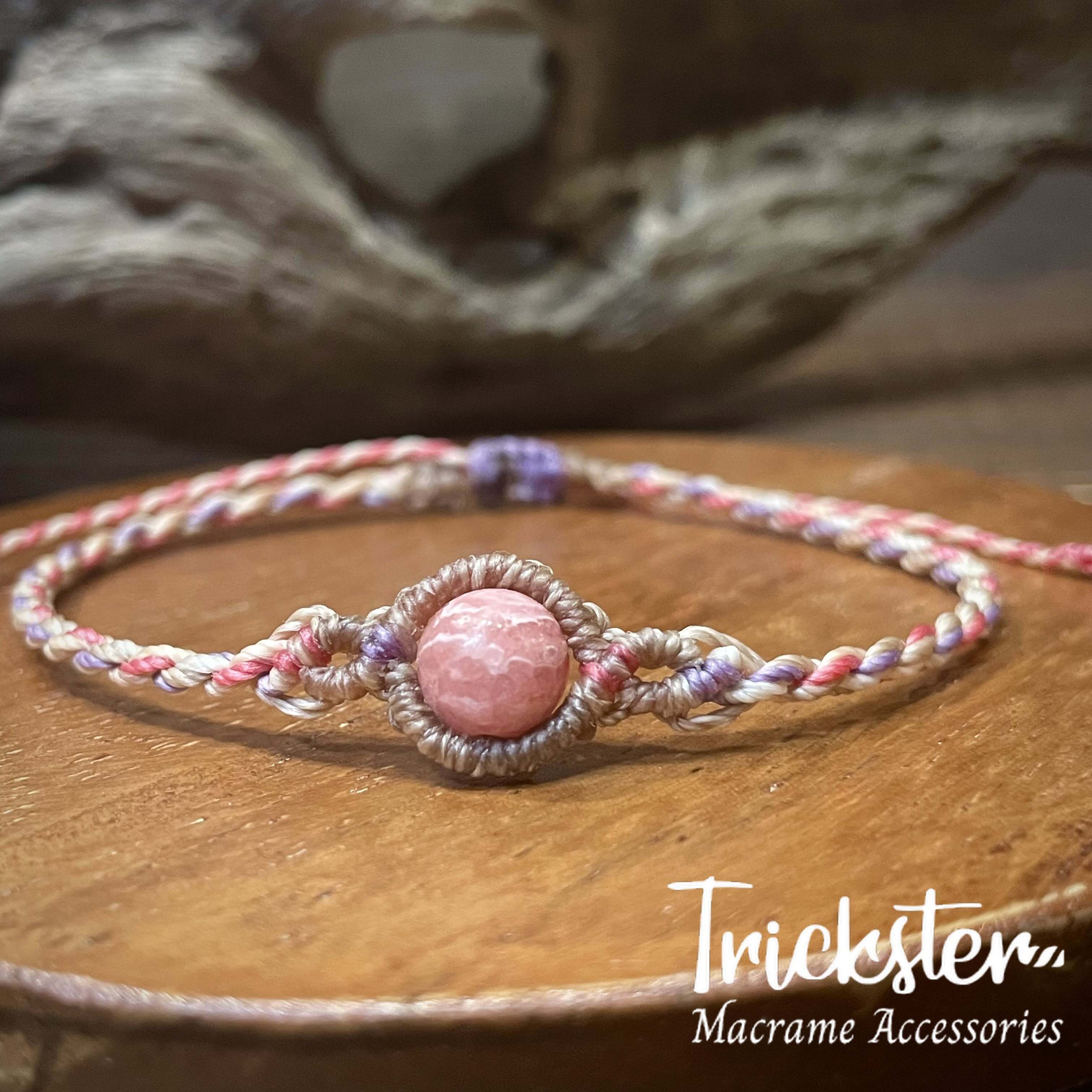 フローライト マクラメブレスレット B60 | Trickster マクラメ