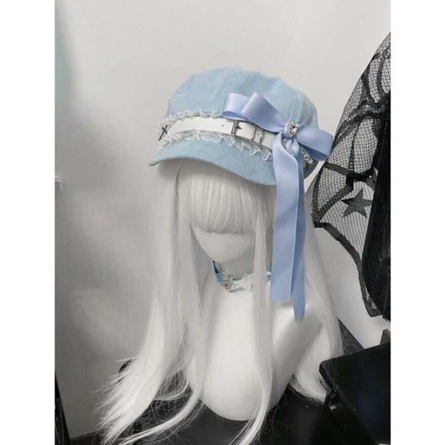 SEASONZ ゴスロリ 帽子 水色ろりーた クロス 十字 ストリート