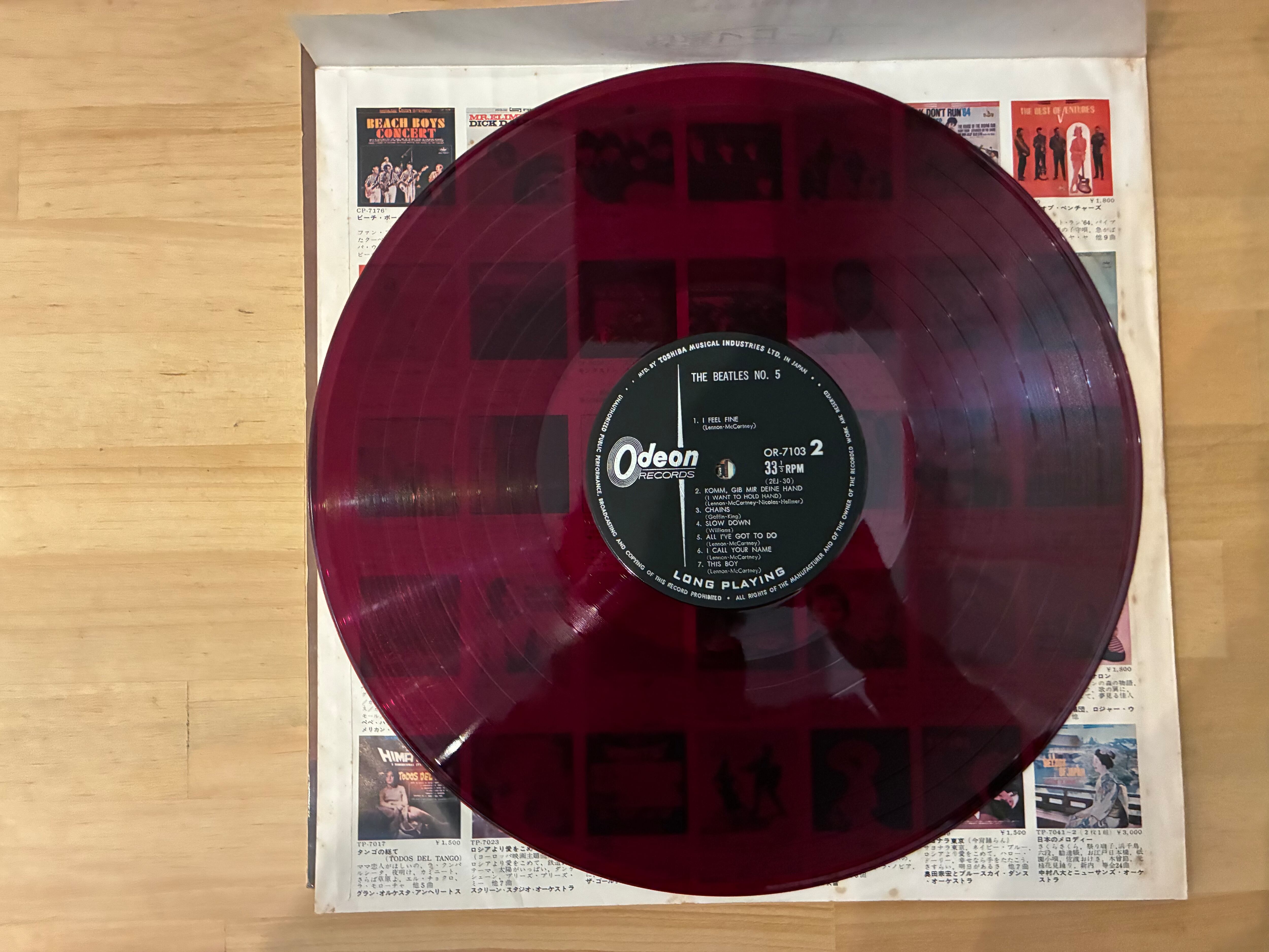 THE BEATLES / NO.5 | sixteen records (シックスティーンレコード)