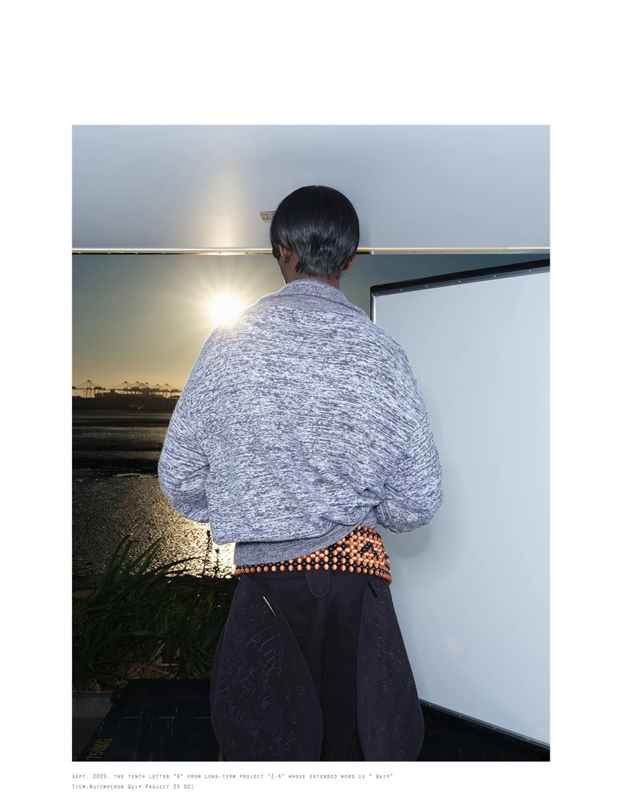 NUTEMPEROR Quip Project 011 Hand-Beaded Wood Belt