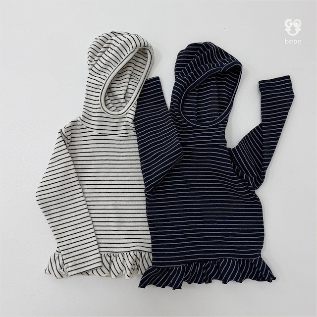 【取寄】gou|bebe soft hood turtleneck|ベベさらさらフードタートル|S-M(2-3号)|baby|26 autumn