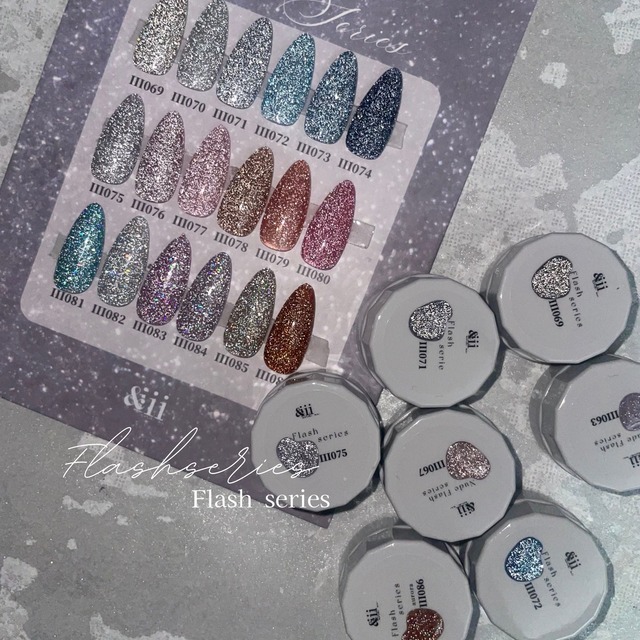 Flash  gel 18色set(台紙付)