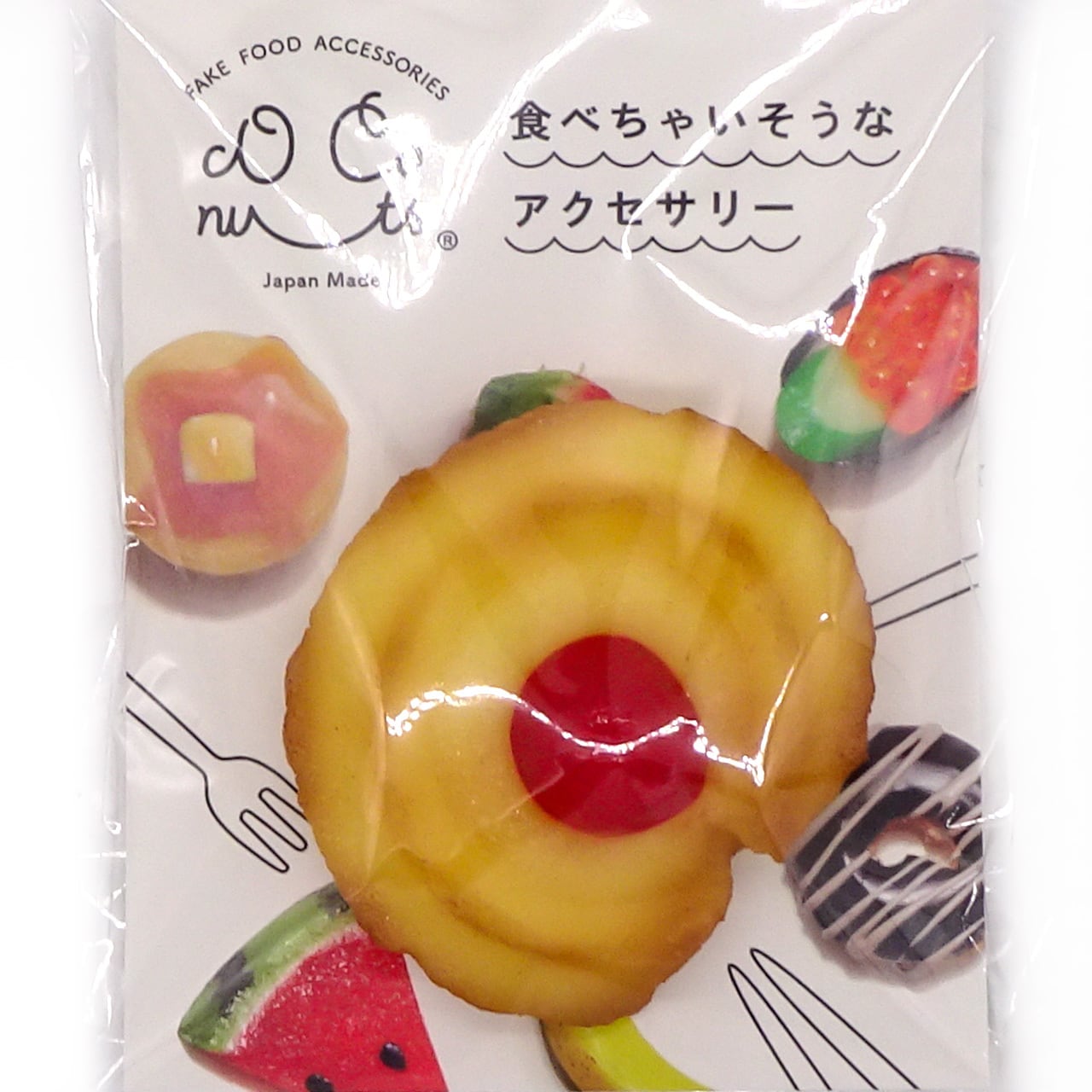 食べちゃいそうな ドレンチェリー クッキー 食品サンプル マグネット ココナッツ アクセサリー