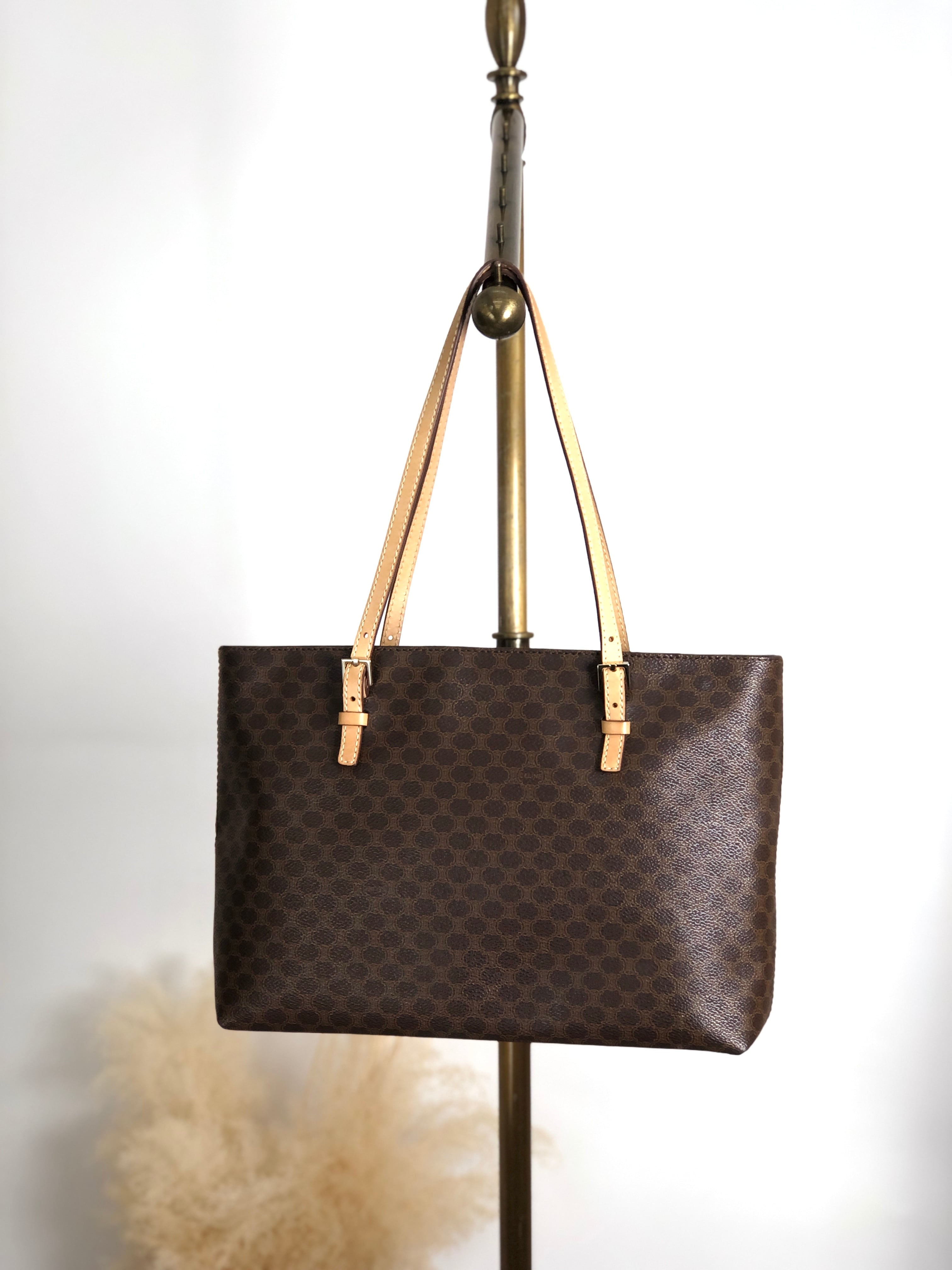 セリーヌ CELINE マカダム ヴィンテージ 縦型 トートバッグ 【公式通販】
