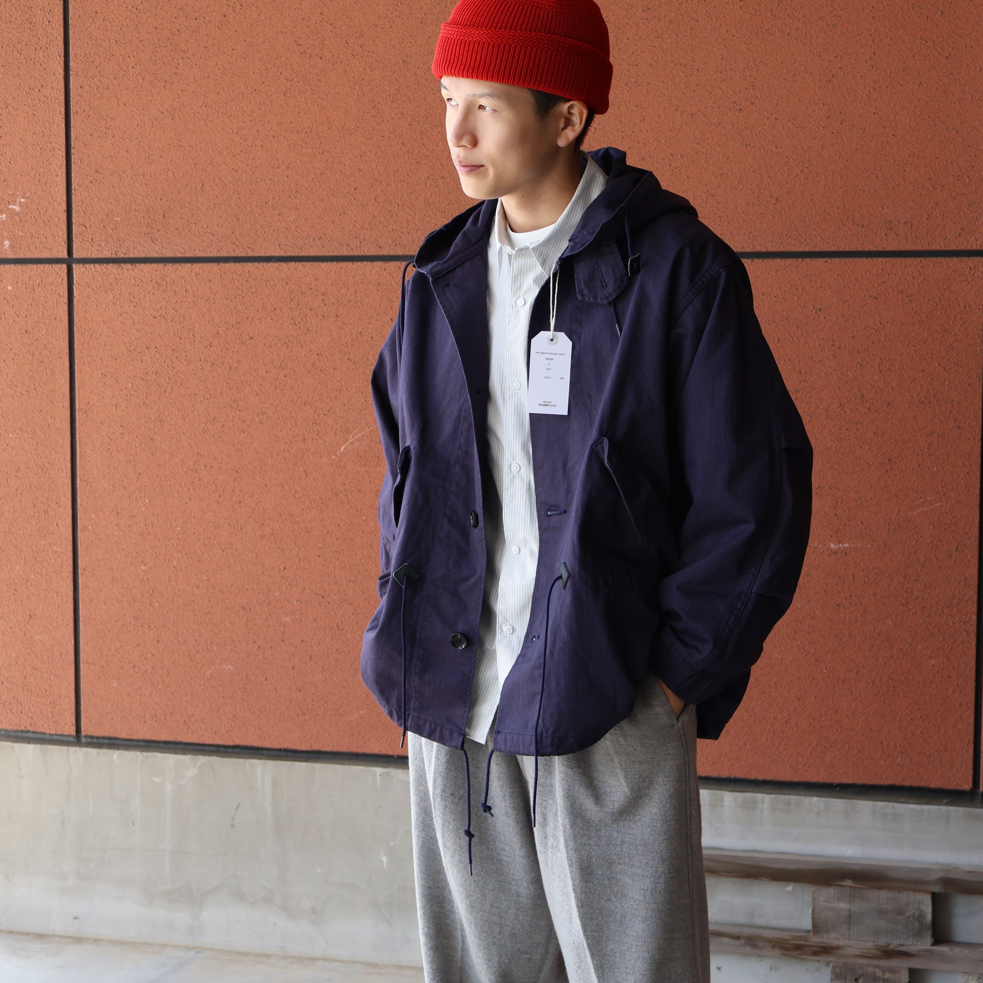 Gurank “ Herringbone mountain parka ( Navy )”