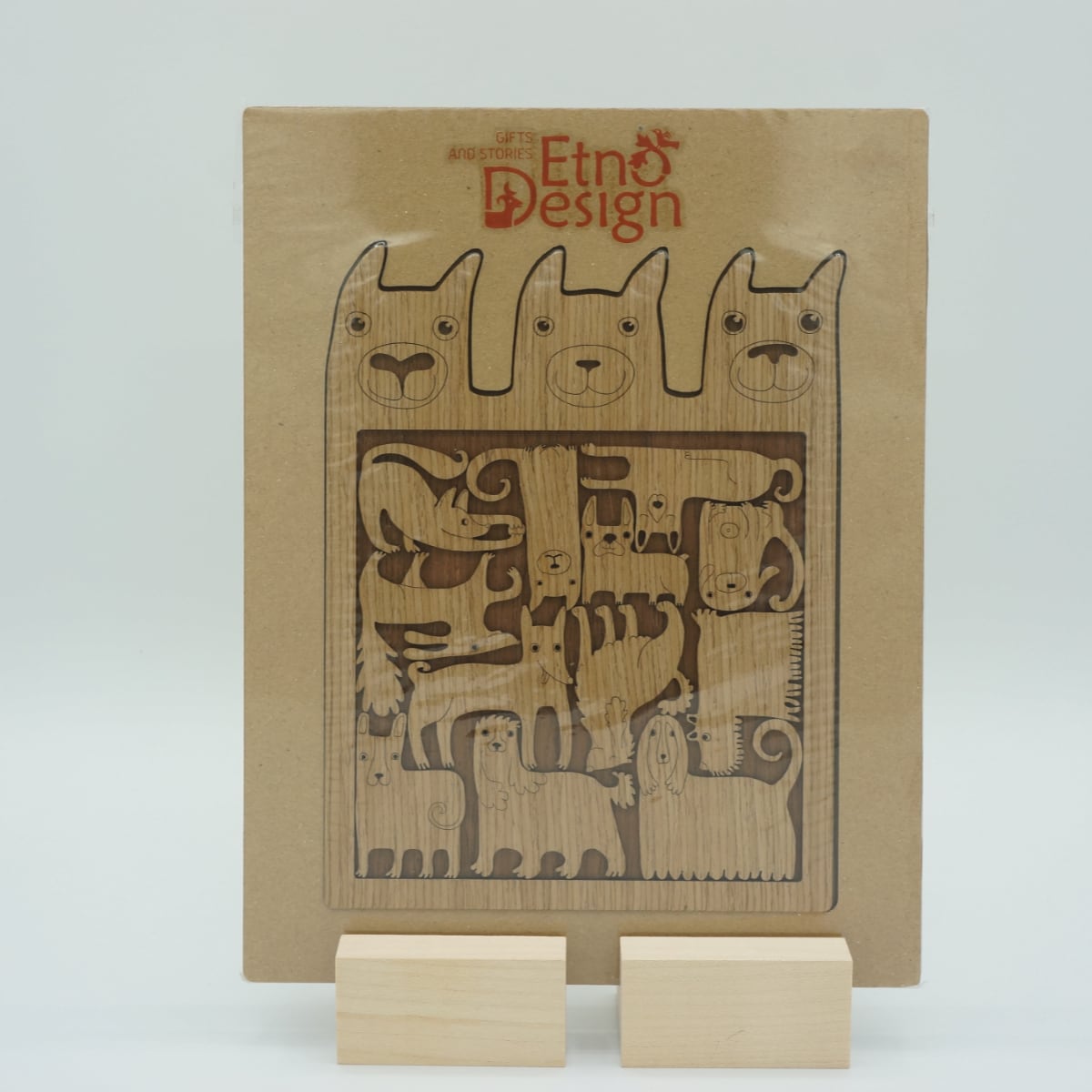 569 木製パズル / Loving Dogs