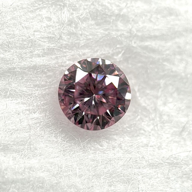 ダイヤモンド 0.031ct FANCY INTENSE PINK  SI2 ラウンド