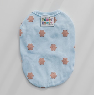 即納【DonutDonut】Flat bear  sleeveless 《SKY BLUE》