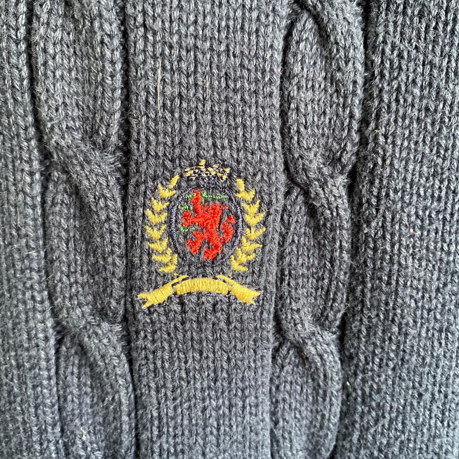 90年代 TOMMY HILFIGER トミーヒルフィガー コットンニットセーター