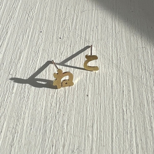 おしりトントンしてほシーサー　真鍮　ペア置物