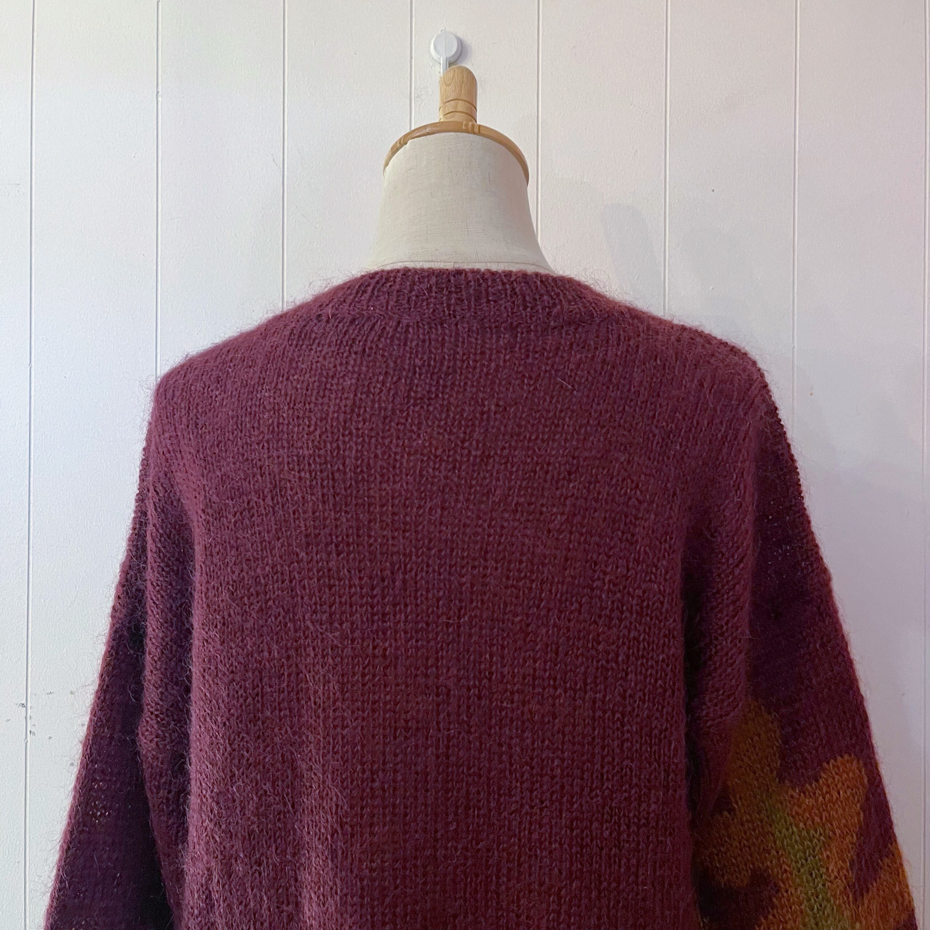 botanical lame knit cardigan