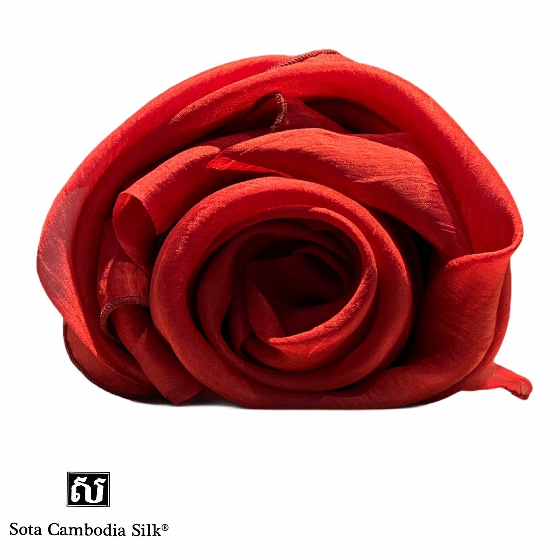 【完売】秋ファッション プレゼント スカーフ シルクスカーフ 軽いスカーフ 敬老の日 秋ファッション 夏ファッション レッド 赤 シルクスカーフ 新登場 AIRY SCARY カンボジアシルク シルク スカーフ