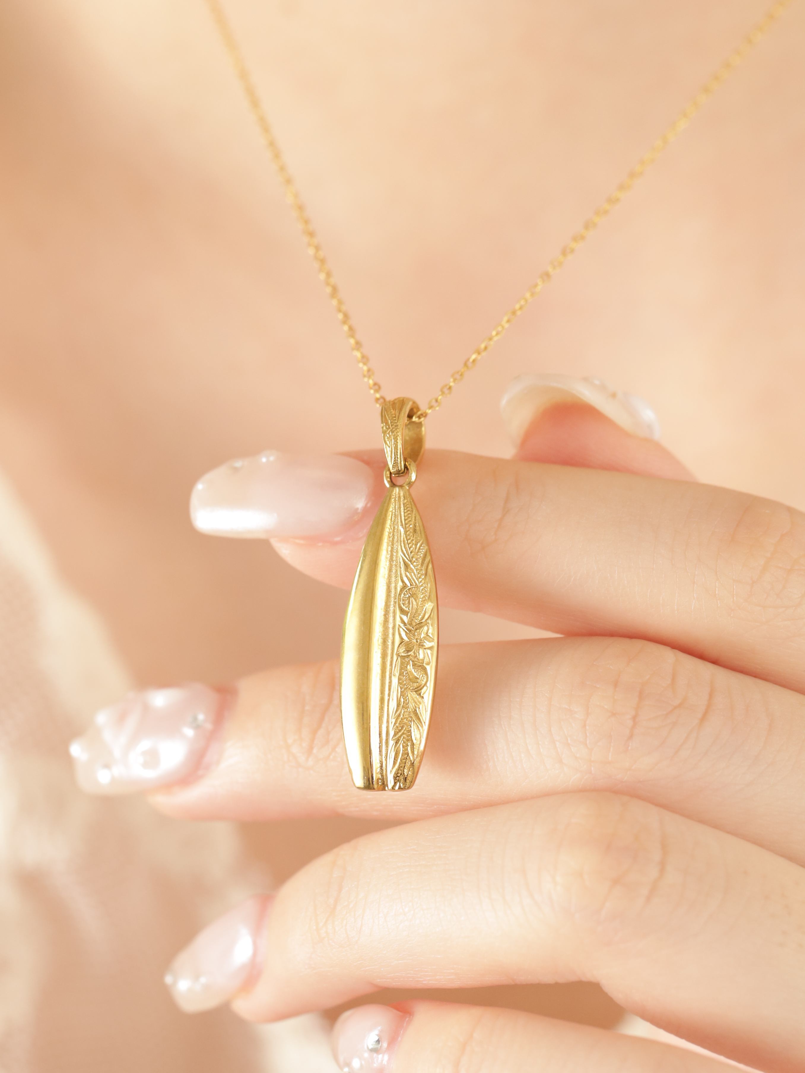 316L hawaiian surfboard & sun 2way necklace #n24