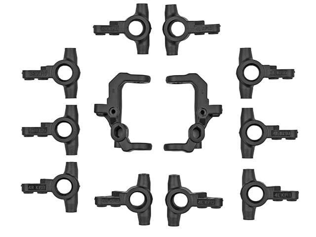 ASSOCIATED AS71214 FT キャスター＆ステアリングブロックV2【カーボン