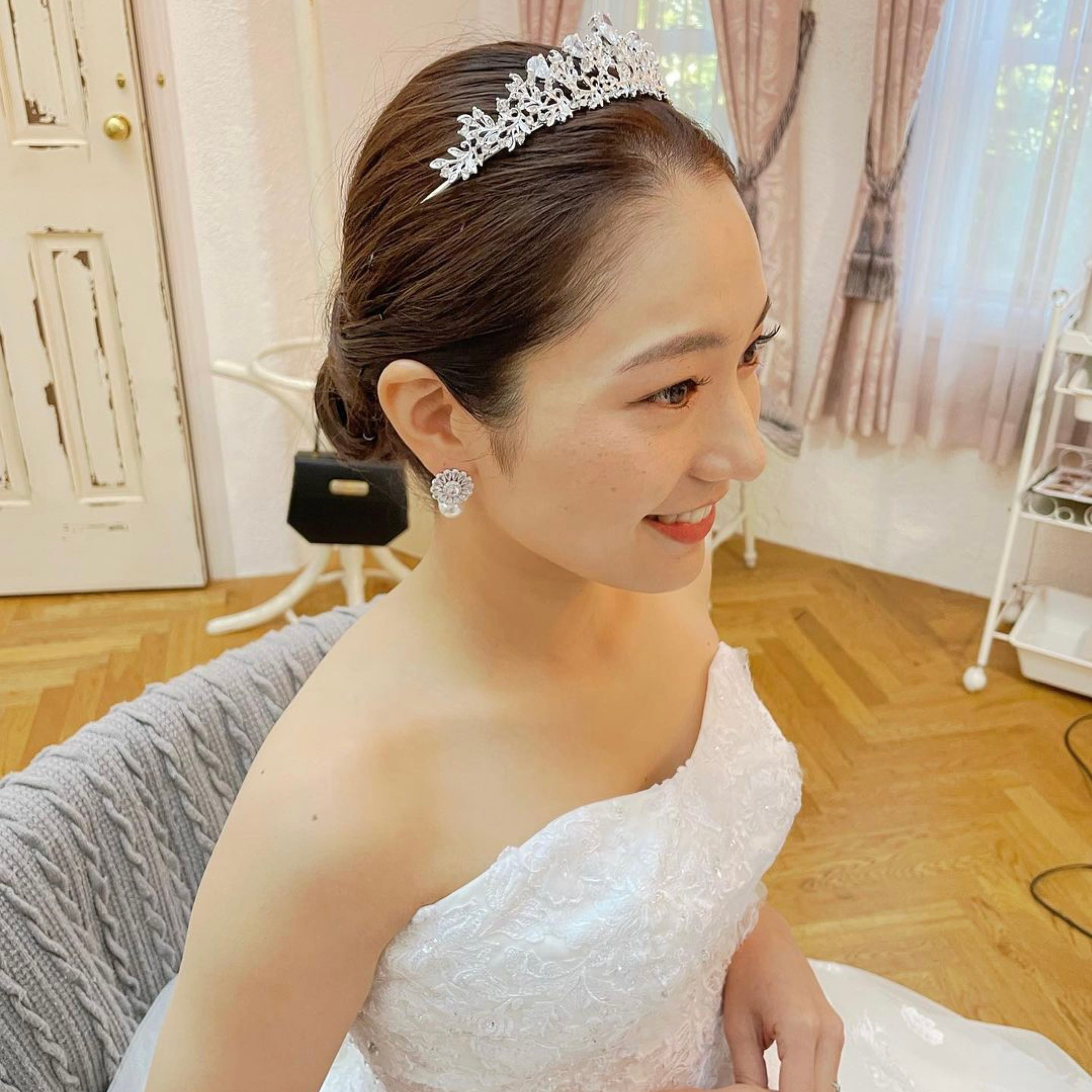 ZP-12】キュービックジルコニア ピアス（レンタル） | BRIDE ME