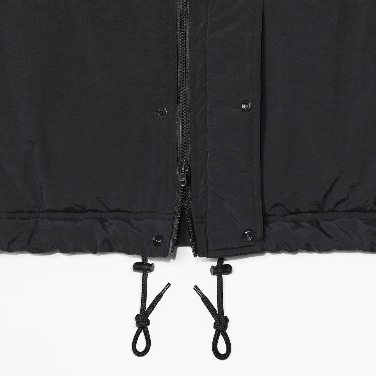 PADDED NYLON BENCH COAT (BLACK/BLACK) | ENNOY