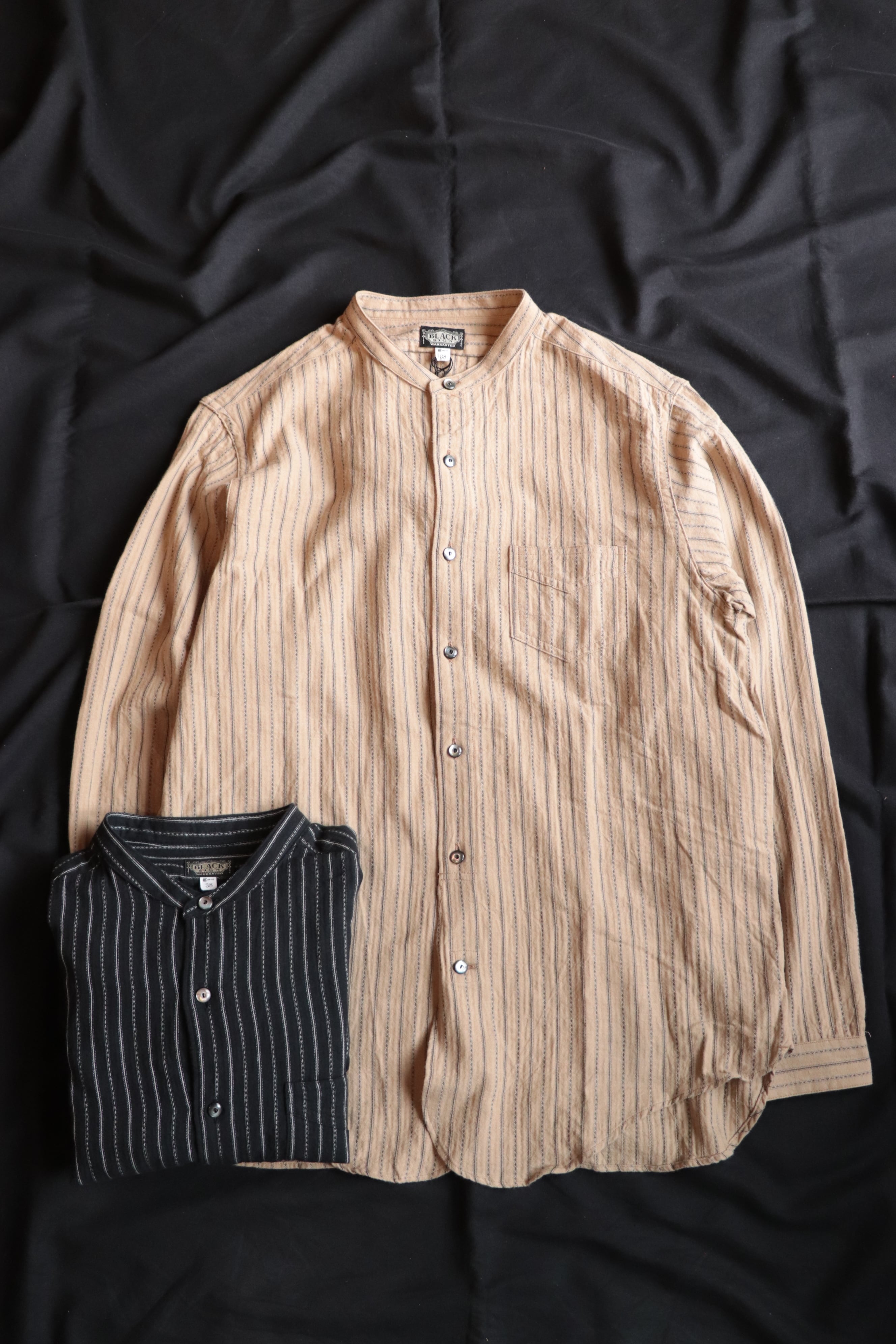 BLACK SIGN/ブラックサイン Antique Cloth Band Collar Immigrant