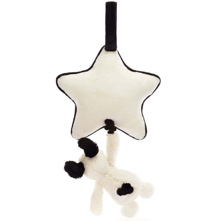 Jellycat ジェリーキャット | Bashful Black & Cream Puppy Musical