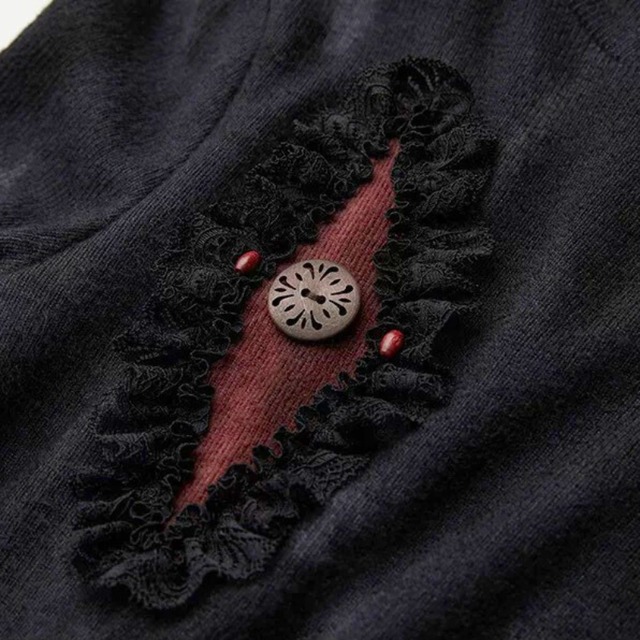 Embroidered high neck detail top C1422