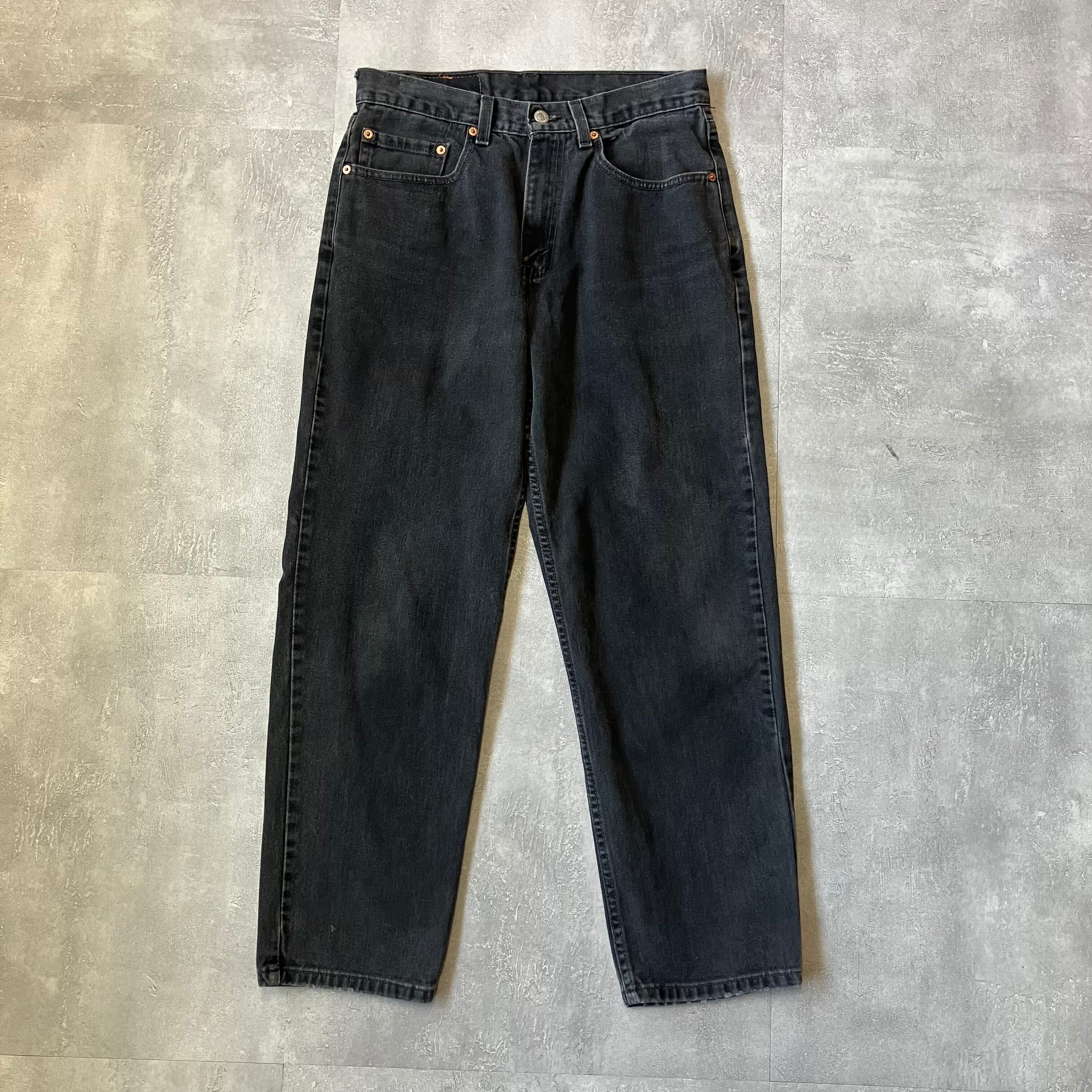 《実寸w31l28》Levi's リーバイス 550 00s usa製 ブラックデニム バギーデニム No.3439
